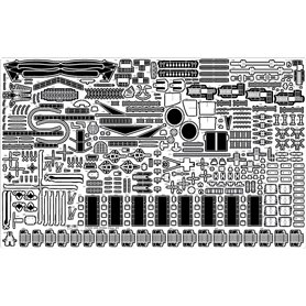 Pontos 35010F1 USS BB-64 Wisconsin 1991 Detail up set 1/350
