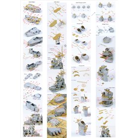 Pontos 35010F1 USS BB-64 Wisconsin 1991 Detail up set 1/350