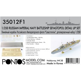 Pontos 35012F1 Russian Imperial Navy Sevastopol Detail up set 1/350