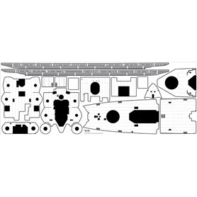 Pontos 1:350 Zestaw waloryzacyjny do USS CA-35 Indianapolis 1945 - DETAIL UP SET