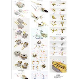 Pontos 1:350 Zestaw waloryzacyjny do USS BB-35 Texas 1945 - DETAIL UP SET - 20B DECK BLUE