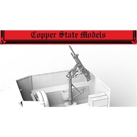 Copper State Models A35-026 Anti-aircraft St Etienne MG for French Armored Car Modele 1914