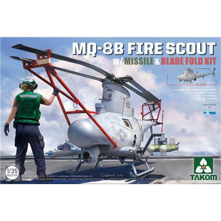 Takom 2169 MQ-8B Fire Scout w/Missile & Blade Fold Kit