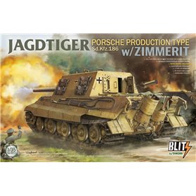 Takom BLITZ 1:35 Sd.Kfz.186 Jagdtiger - PORSCHE PRODUCTION TYPE W/ZIMMERIT