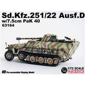 Dragon ARMOR 1:72 Sd.Kfz.251/22 Ausf.D - W/75MM PAK.40