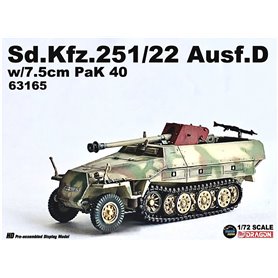 Dragon ARMOR 1:72 Sd.Kfz.251/22 Ausf.D - W/75MM PAK.40