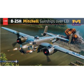 HK Models 01E037 1/32 B-25H Mitchell Gunship Over CBI
