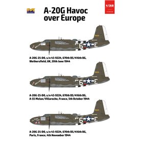 HK Models 1:32 Douglas A-20G Havoc - OVER EUROPE