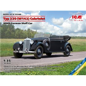 ICM 1:35 Typ 320 (W142) Cabriolet - WWII GERMAN STAFF CAR