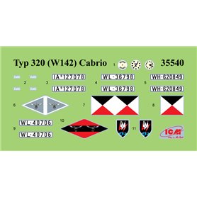 ICM 1:35 Typ 320 (W142) Cabriolet - WWII GERMAN STAFF CAR