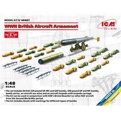 ICM 1:48 WWII BRITISH AIRCRAFT ARMAMENT