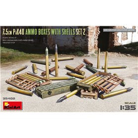 Mini Art 35402 7,5 cm PaK 40 Ammo Boxes With Shells Set 2
