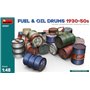 Mini Art 49007 1/48 Fuel & Oil Drums 1930-50's