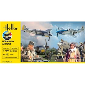 Heller 1:72 NORMANDY AIR WAR - STARTER KIT - z farbami