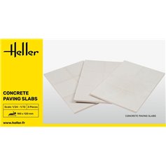 Heller 1:24 - 1:72 CONCRETE PAVING SLABS - 3pcs. 