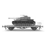 Border Model BT-025 Pz.Kpfw. IV Ausf. J Early/Mid & Rail Way Flatbed Ommr (2 in 1)