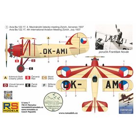 RS Models 94018 Avia Ba.122 Zurich 1937