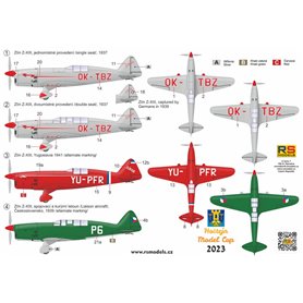 RS Models 94021 Zlin Z-XII Double Kit (2in1)