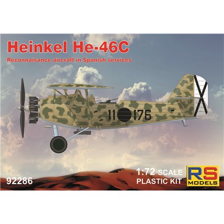 RS Models 92286 Heinkel He-46 C Recon Aircraft in Spanish Services
