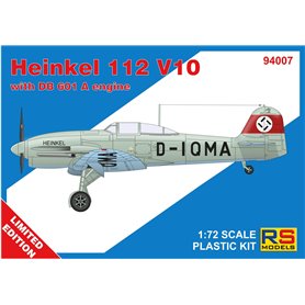 RS Models 1:72 Heinkel He-112 V- 10 - WITH DB 601A ENGINE