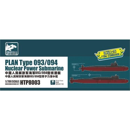 Sphyrna SPHTP8003 PLAN Type 093/094 Nuclear Power Submarine Painted Version