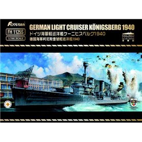 Flyhawk 1:700 Konigsberg 1940 - GERMAN LIGHT CRUISER - DELUXE EDITION