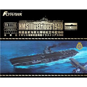 Flyhawk 1:700 HMS Illustrious 1940 - DELUXE EDITION