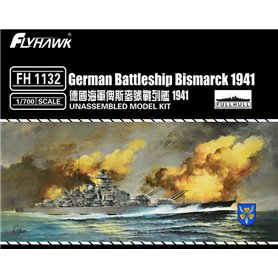 Flyhawk 1:700 Bismarck 1941 - GERMAN BATTLESHIP