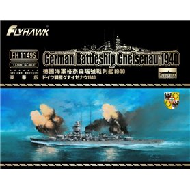 Flyhawk 1:700 Gneisenau 1940 - GERMAN BATTLESHIP - DELUXE EDITION