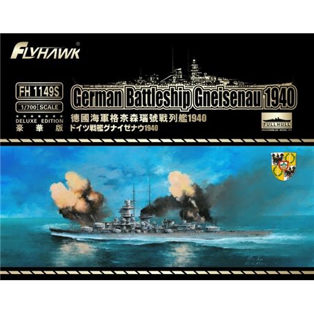 Flyhawk FH1149S German Battleship Gneisenau 1940 Deluxe Edition