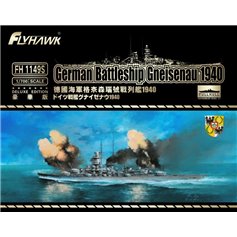 Flyhawk 1:700 Gneisenau 1940 - GERMAN BATTLESHIP - DELUXE EDITION 