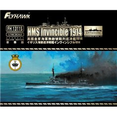 Flyhawk 1:700 HMS Invincible 1914 - DELUXE EDITION