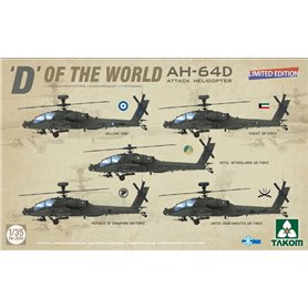 Takom 1:35 "D" OF THE WORLD - AH-64 D - ATTACK HELICOPTER - LIMITED EDITION