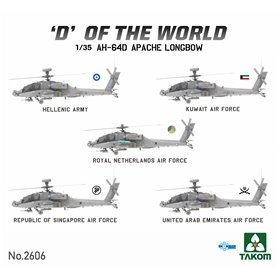 Takom 1:35 "D" OF THE WORLD - AH-64 D - ATTACK HELICOPTER - LIMITED EDITION