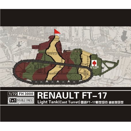 Flyhawk FH3000 Renault FT-17 Light Tank (Cast Turret)