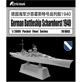 Flyhawk 1:2000 Scharnhorst 1940 - GERMAN BATTLESHIP