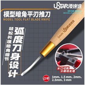 U-STAR UA-90503 Nóż z płaskim ostrzem FLAT BLAD KNIFE - 2mm