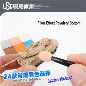 U-STAR UA-91672 Aging Enamel Powder Reddish Brown