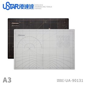 U-STAR UA-90131 Cutting Mat (Size A3) (White on the front, black on the back.)