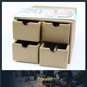 U-STAR UA-90077 Storage Box, Cardboard Paint Bottle Storage Box)