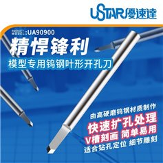 U-STAR UA-90900 Zestaw noży wiertarskich HAND DRILL SCREW BIT SET - 1.0mm + 1.5mm + 2.0mm + 2.5mm