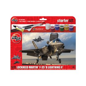 Airfix 1:72 Lockheed Martin F-35B Lightning II - STARTER SET - z farbami