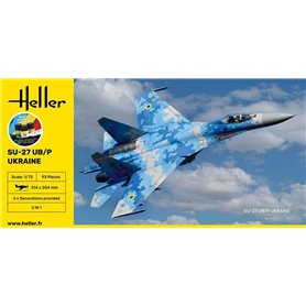 Heller 1:72 Sukhoi Su-27UB/P - UKRAINE - STARTER SET - z farbami