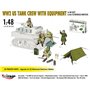 Mirage 1:48 WWII US TANK CREW W/EQUIPMENT FOR M8 SCOTT AND OTHER US MOTORISED HOWITZERS