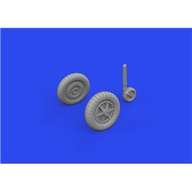 Eduard 672316 Bf 109F Wheels PRINT 1/72