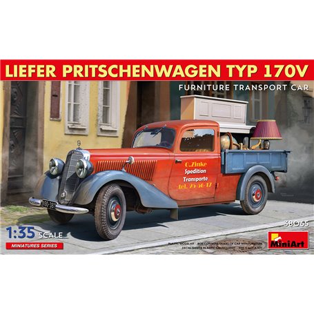 Mini Art 38065 Liefer Pritschenwagen Typ 170V Furniture Transport Car