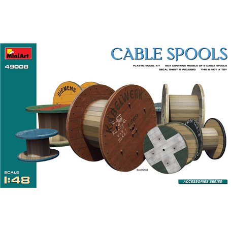 Mini Art 49008 Cable Spools Accessories Series