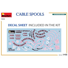 Mini Art 49008 Cable Spools Accessories Series