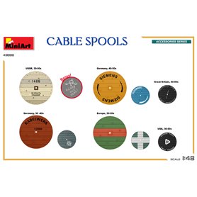 Mini Art 49008 Cable Spools Accessories Series