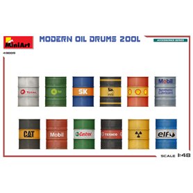 Mini Art 49009 Modern Oil Drums 200L Accessories Series